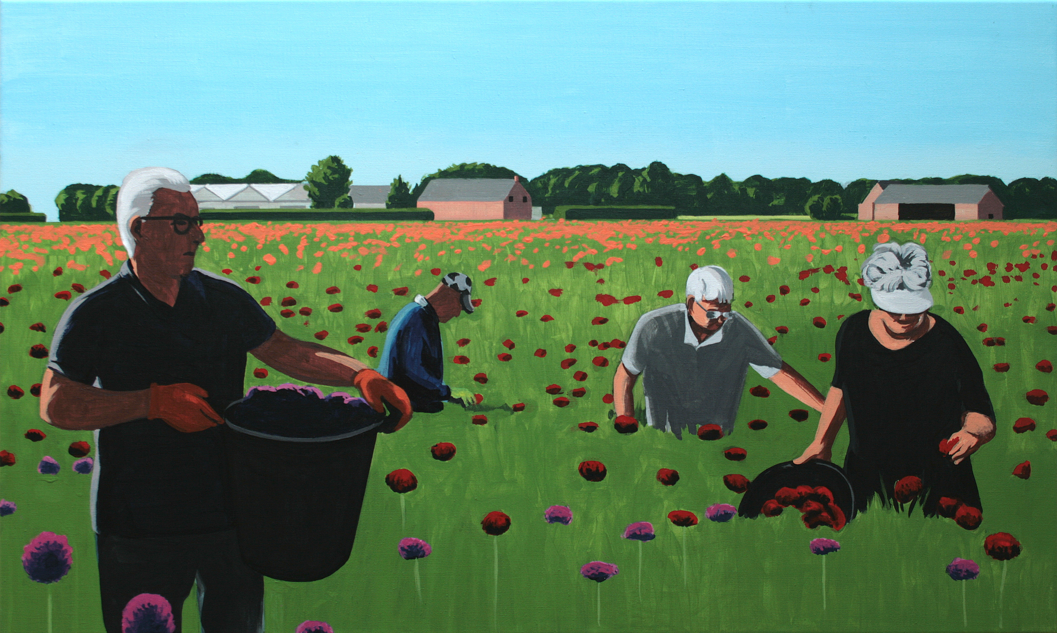 Dahlia pluck in Zundert by Mattijs van den Bosch